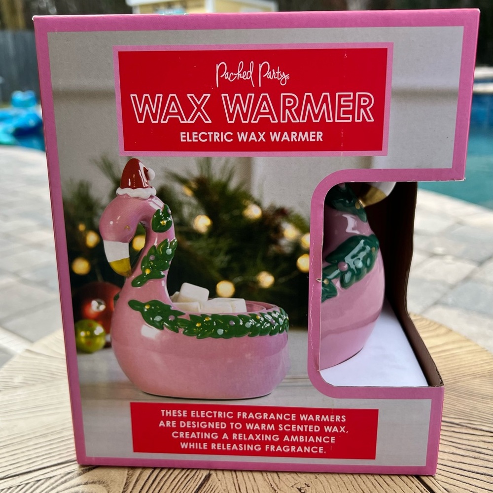 Packed Party Flamingo Wax Warmer in Pink and Green